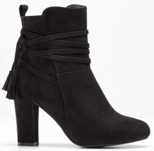 Stylische Stiefeletten mit modischen Details schwarz Gr. 38 + 39 und 41 + 42 - Bild 1 von 7