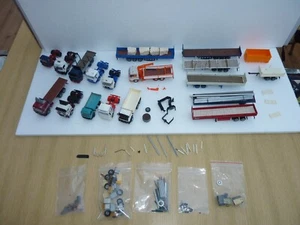Herpa H0 lot of 18 x construction beautiful transport lorries, spare repair - Picture 1 of 15