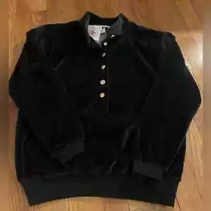 Sudadera Top De Tertrude Davenport Terciopelo Talla XS de Colección - Imagen 1 de 7