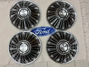 1967 67 Ford Fairlane Hubcap Wheel Cover Hub Cap 14" OEM USED SET Of 4 - Picture 1 of 11