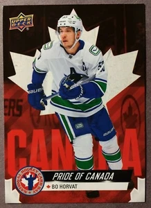 2021-22 Upper Deck NHCD Pride Of Canada #CAN-8 Bo Horvat Vancouver Canucks - Picture 1 of 1