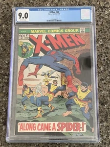 X-MEN #83 CGC 9.0 Off white Pages SPIDER-MAN CROSSOVER MARVEL 1973 - Picture 1 of 2