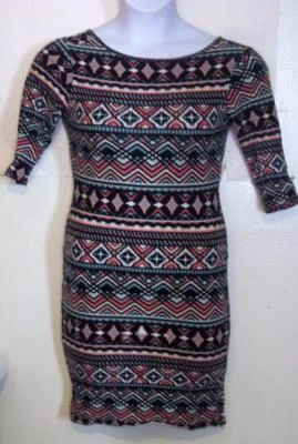 Love Chesley Juniors Talla M Mediano Negro Corto Elástico Tejido Vaina Vestido B18 Foto 1 de 4