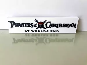 Pirates of the Caribbean At World's End Logo Johnny Depp Captain Jack Sparrow JD - Picture 1 of 1