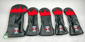 Juego de fundas de cuero Summit Crown Cup Dormie, 2 maderas, 2 utilitarias de 5 piezas - Imagen 1 de 12