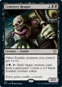 MTG - CEMETERY REAPER - Midnight Hunt Commander (R) - Picture 1 of 1