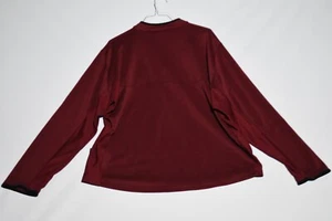 Nike Men's Dri-Fit Burgandy Quarters Zip Long Sleeve Shirt - Picture 1 of 7