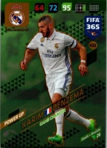 2017-18 Panini Adrenalyn XL Fifa 365 Game Changer Karim Benzema #435 - Picture 1 of 2