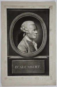 J. E. HAID, D'Alembert, manière-noire, 1783 - Imagen 1 de 3