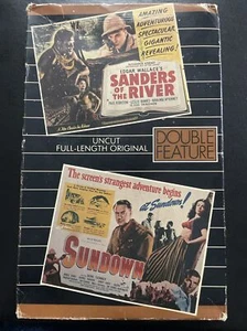 VHS Double Feature Sundown and Sanders of The River Uncut  - Imagen 1 de 6