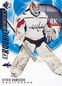 2020-21 Vitek Vanecek SP Hockey Rookie Authentics RC Blue #138 - Capitals - Picture 1 of 2