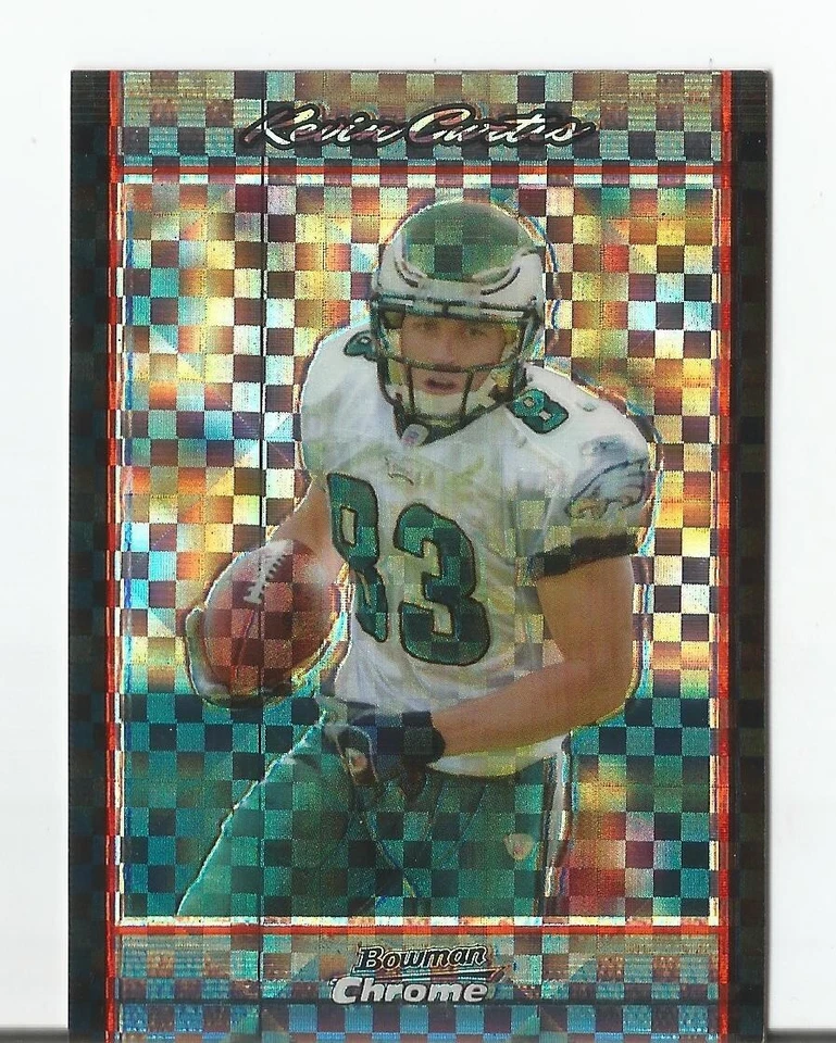 Kevin Curtis 2007 Bowman Chrome XFRACTOR SP #158 PHILADELPHIA EAGLES 054/250 - Image 1 of 1