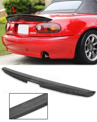 KG WORKS Style Spoiler For 90-97 Mazda Miata MX5 ABS Plastic Rear Trunk Lid Wing - Image 1 of 4