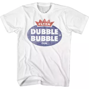 Fleer Doppelblase Kaugummi großes Logo Tootsie Roll Industries Herren T-Shirt - Bild 1 von 5