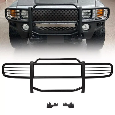 For 2006-2011 Hummer H3 Brush Grill Grille Guard in Black Brush Bumper - Image 1 of 4