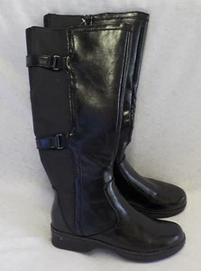 Lifestride Velocity Knee Boot Size 7 W WC NWOT Black 1.25" Heel Memory Foam  - Picture 1 of 12