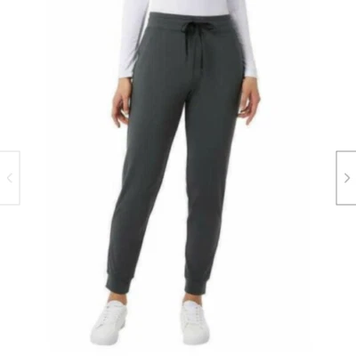 32 Degrees Heat Women's Pockets Tech Fleece Jogger Size M COLOR Green Charcoal — 第 1/2 张图片