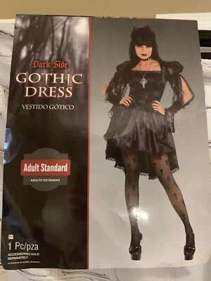 Dark Side Gothic Dress Halloween Adult Costume Standard Suit Medium New - Image 1 of 4