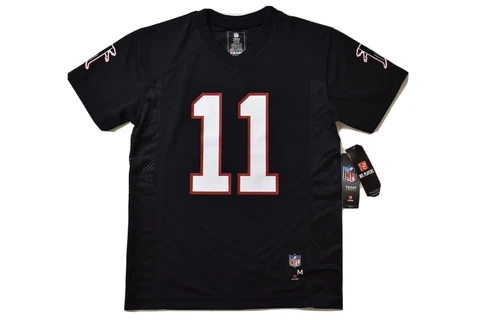 NFL Team Apparel Youth Boys Atlanta Falcons Julio Jones Black Jersey NWT S-XL Cover