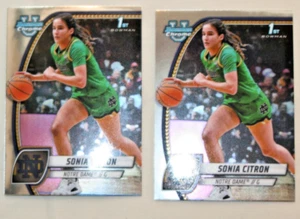 SONIA CITRON (2) 2025 1ST BOWMAN CHROME UNIVERSITY #64 WASHINGTON MYSTICS - Picture 1 of 1