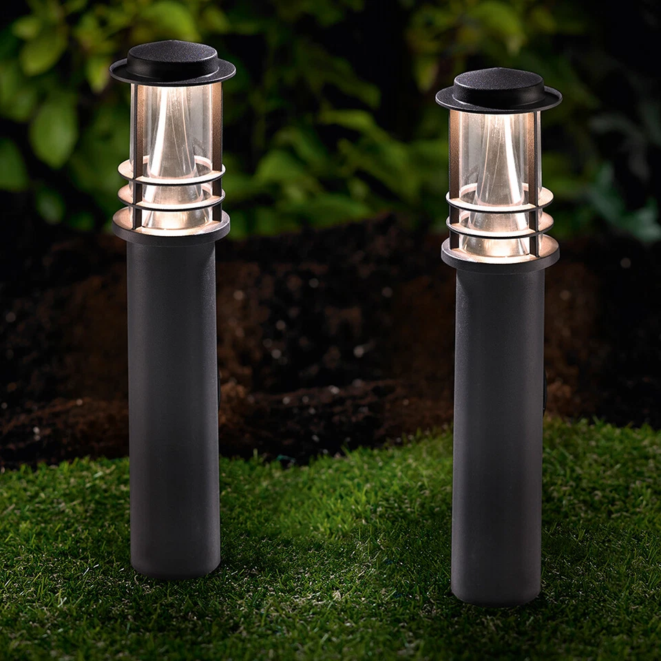 MeLiTec 2er Set LED Gartenleuchten GL13 anthrazit gepulvert - Bild 1 von 4