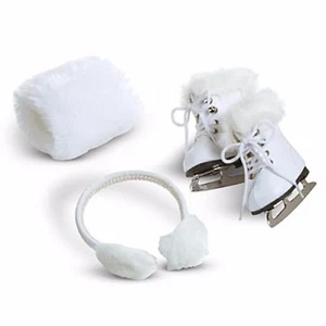 American Girl Molly's Skates & Muffs NIB and Retired Ice Skating Maryellen - Picture 1 of 2
