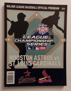 2004 Major League Championship Series Official Program Astros vs Cardinals - Picture 1 of 2