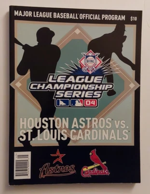 2004 Major League Championship Series Official Program Astros vs Cardinals - Image 1 of 2