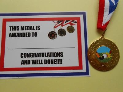 FUNDRAISING AND MEDALS HOCKEY MEDAILLE - METALL - 50 MM - GOLD - SILBER ODER BRONZE MIT ZERTIFIKAT