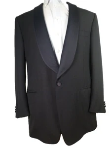 Canali Tuxedo Jacket 54R/44R Black Great Condition Blazer Italy - Picture 1 of 7