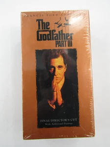 VTG The Godfather Part III VHS Final Directors Cut w/ Additional Footage Sealed - Picture 1 of 7