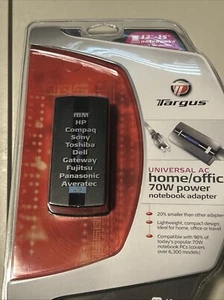 BRAND NEW FACTORY SEALED ,OEM TARGUS APA10US UNIVERSAL 70W POWER ADAPTER - Picture 1 of 4