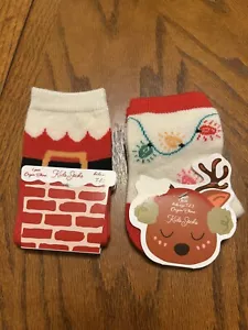 Target Girls Christmas Socks Stocking Stuffers Lot of 2 - Picture 1 of 2