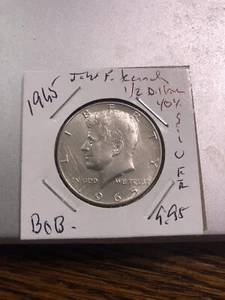 1965 John F. Kennedy 1/2 Dollar .50Cents - Picture 1 of 2