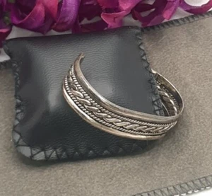 Pulsera de Colección Plata Esterlina TAHE Navajo India Alambre Torcido Bebés Niño - Imagen 1 de 4
