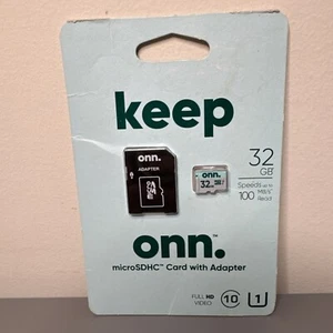 onn. 32GB microSDHC Card with Adapter - Photo 1 sur 3