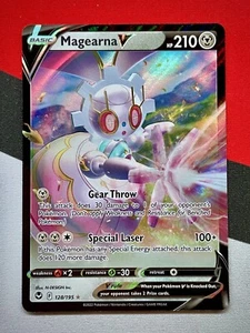 Magearna V 128/195 Holo Ultra Rare Silver Tempest Pokémon PACK FRESH - Picture 1 of 2