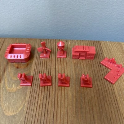 Monopoly CITY 3D Repuesto ROJO BONIFICACIÓN EDIFICIO Lote Estadio Ferrocarril Escuela Viento Foto 1 de 3