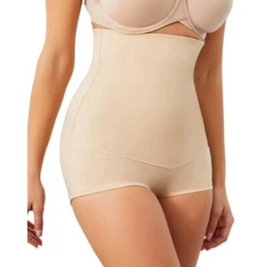 Calzoncillo de cintura súper alto Maidenform mediano modelador niño control de abdomen corto bronceado - Imagen 1 de 7