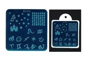 Nail Art Stamping Zodiac Design DIY Manicure Template Image Plate BP-X10 - Picture 1 of 8