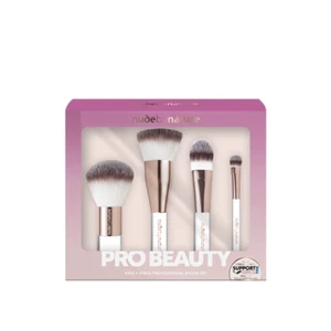 Nude By Nature Pro Beauty 4 Piece Brush Gift Set Xmas 2024 - Picture 1 of 1