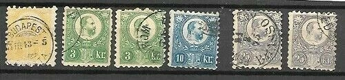 Hungary  LOT  Sc  1a  8x2  10  12x2  USED FVF - Image 1 of 1