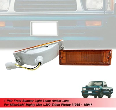 Luz de parachoques delantero l?mpara ?mbar lente uso para Mitsubishi L200... - Imagen 1 de 4