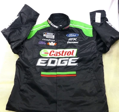 Chaqueta de carreras NASCAR Brad Keselowski Castrol Edge RFK XL negra verde nueva con etiquetas Foto 1 de 4