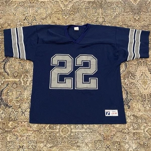 Vintage Logo 7 Dallas Cowboys Emmitt Smith #22 Mesh Jersey Mens L (46-48) USA - Picture 1 of 9