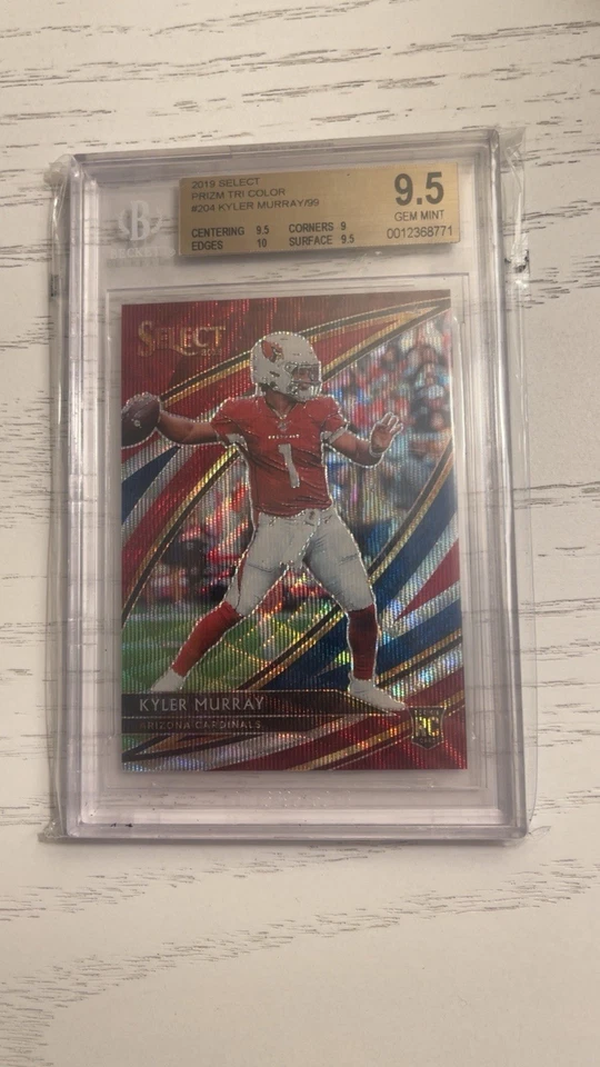 2019 Panini Select - Field Level Kyler Murray #204 Tri-Color Prizm /99 - BGS 9.5 - Image 1 of 3