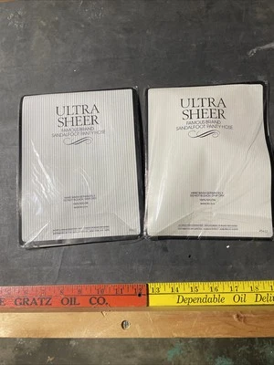 Lote de 2 paquetes--pantimedias ultra transparentes talla única para medias de nailon de 5’ a 5’8 Foto 1 de 2