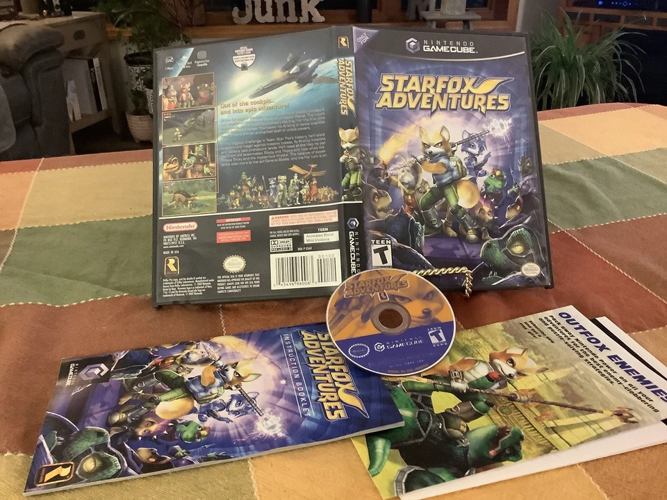 Star Fox Adventures Used Nintendo GameCube 2003 Black Label Fun Free USA Ship - Image 1 of 1