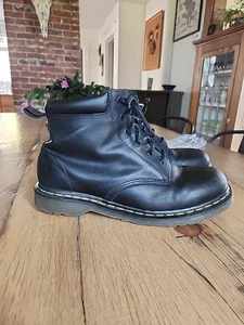 Vintage . Martens 939 Ben Stiefel 6 Augen Schwarz Knöchel Arbeit Herren Größe US 12  - Bild 1 von 11