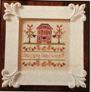 PATTERN Happy Harvest Cross Stitch Sampler NEW Country Cottage Needleworks - Picture 1 of 4